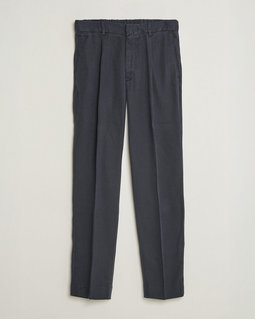 A Day's March Smart Lyocell Trousers Navy – Azul