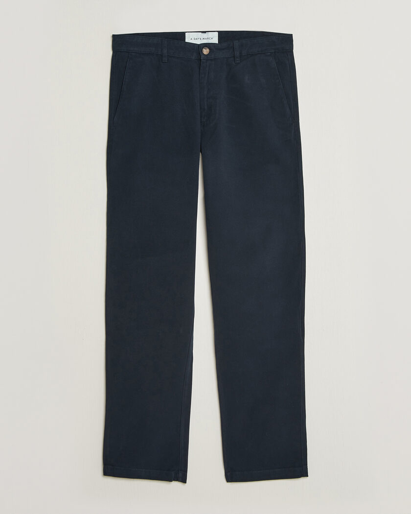  A Day's March Miller Cotton/Lyocell Trousers Navy – Azul