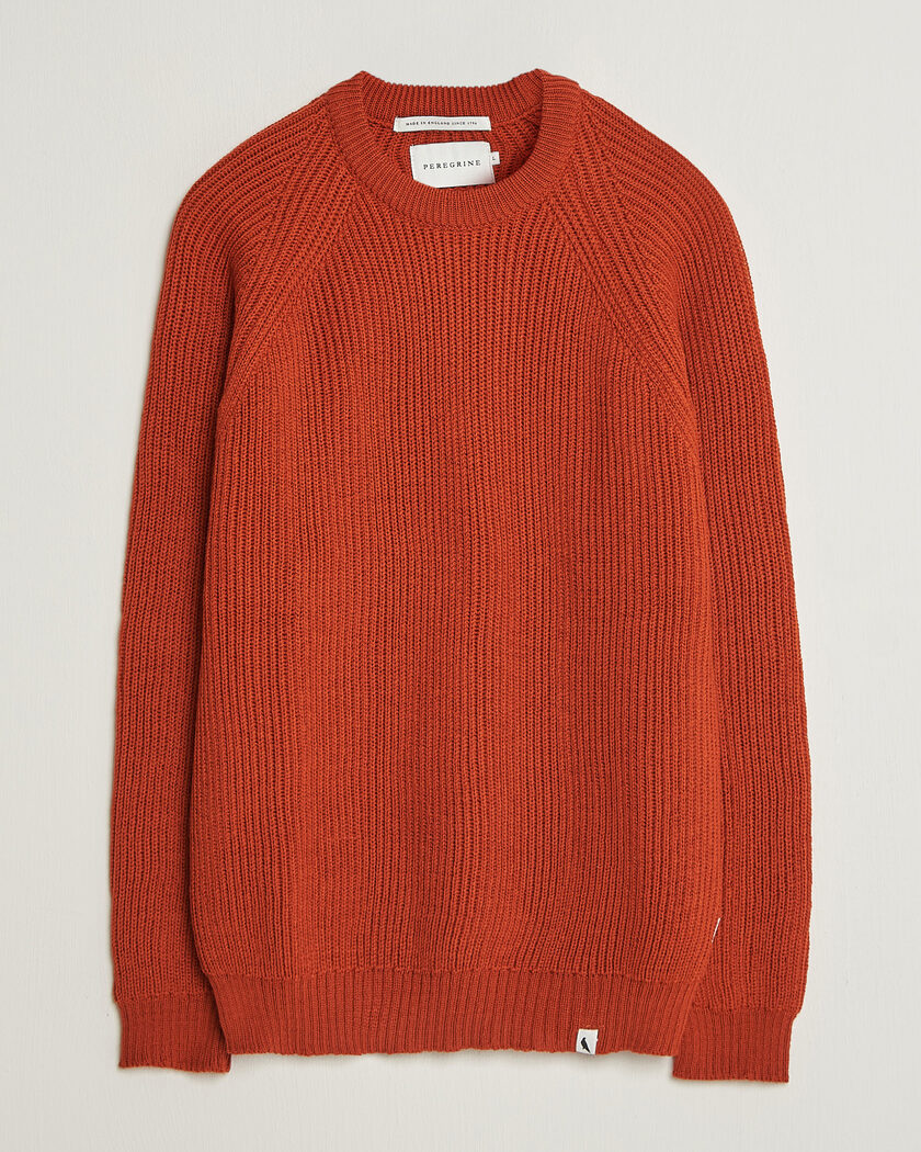 Peregrine Ford Knitted Wool Jumper Orange – Naranja