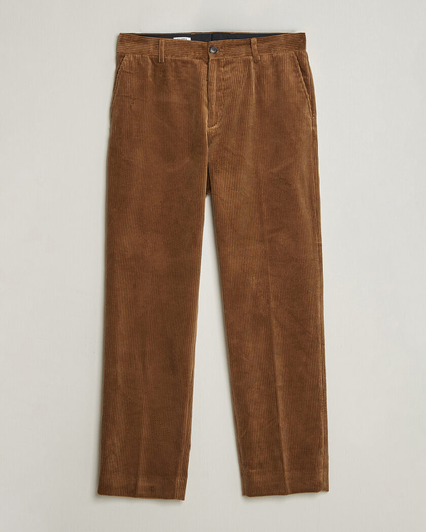 Filippa K Julian Corduroy Chino Trousers Tobacco – Marrón