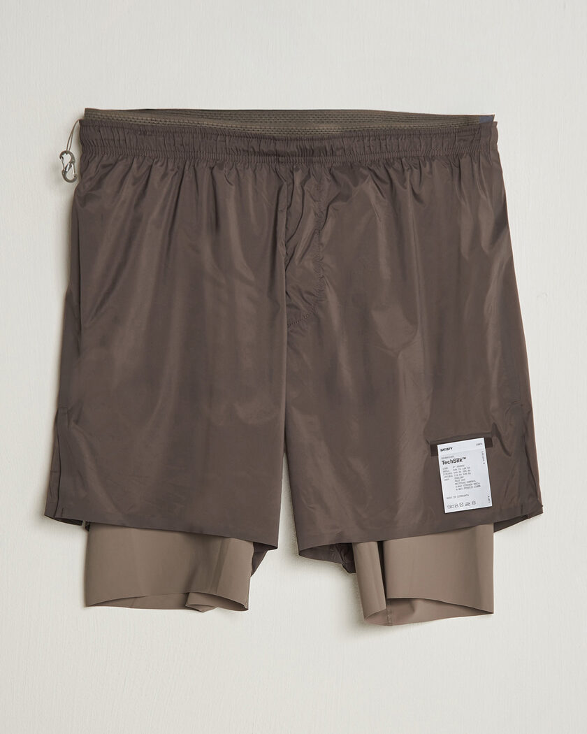 Satisfy TechSilk 8 Inch Shorts Quicksand – Marrón