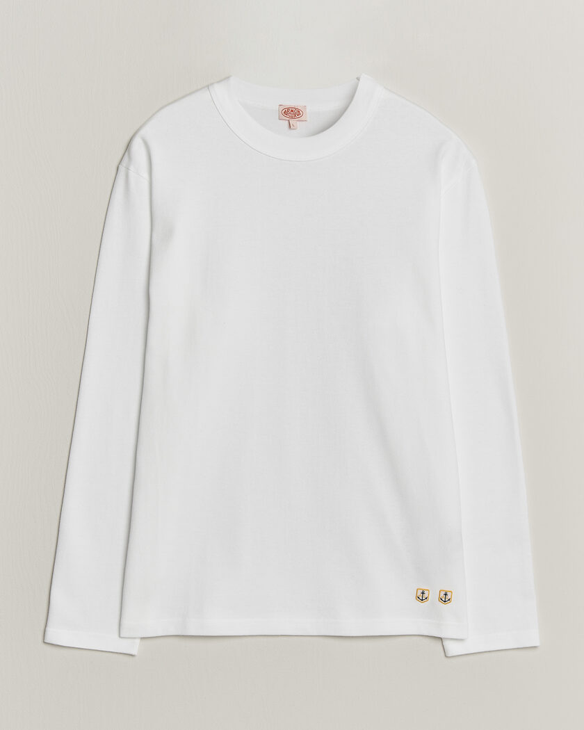 Armor-lux Heritage Long Sleeve Cotton T-Shirt White – Blanco