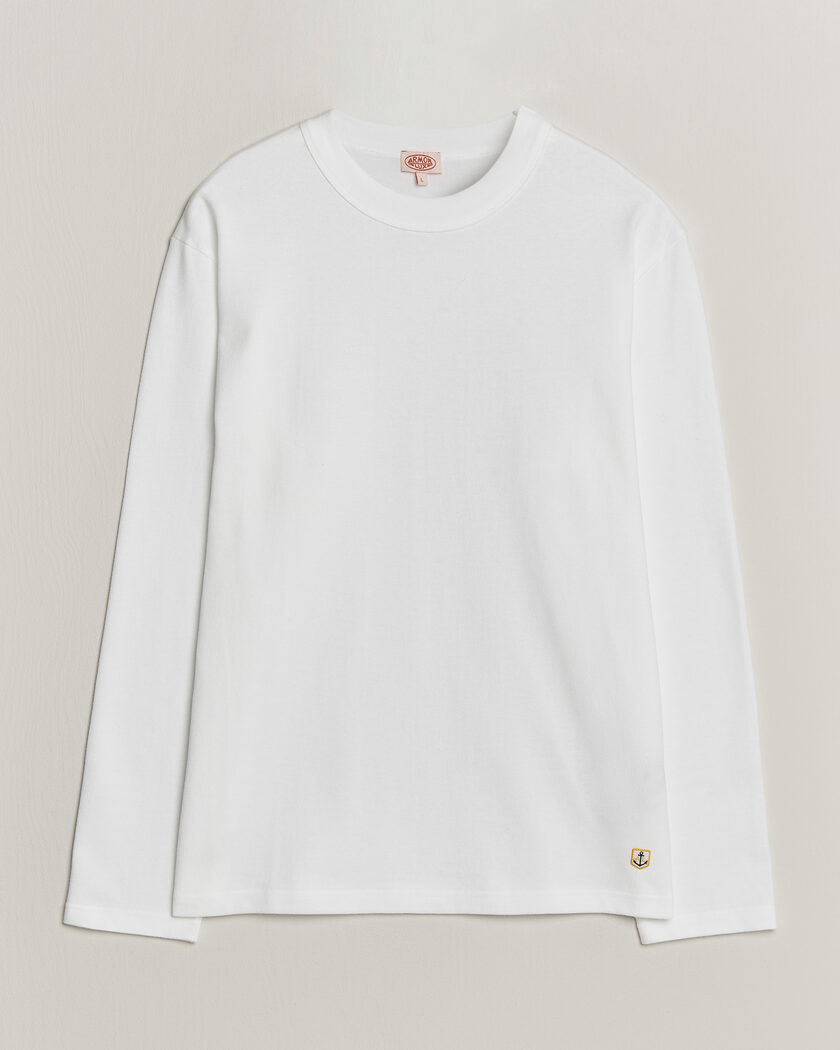 Armor-lux Heritage Long Sleeve Cotton T-Shirt White – Blanco