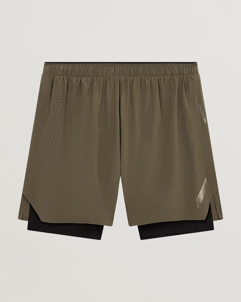 SOAR Running Dual Run Shorts Khaki – Marrón