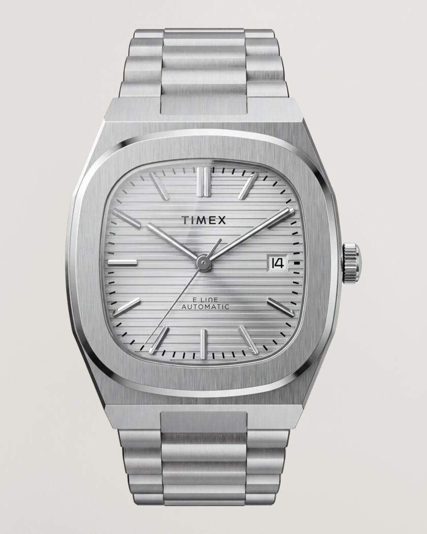 Timex Automatic E Line Stainless Steel 38mm Silver Dial – Plata