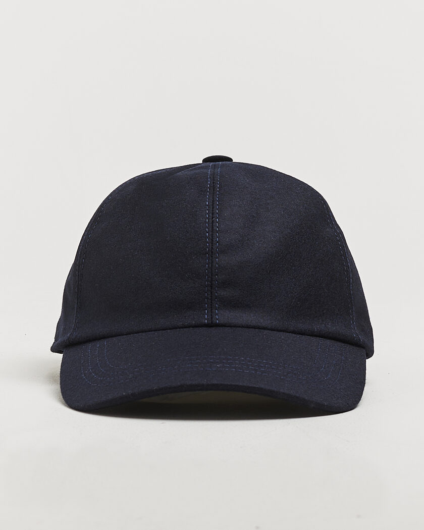 Wigéns Wool/Cashmere Baseball Cap Navy – Azul