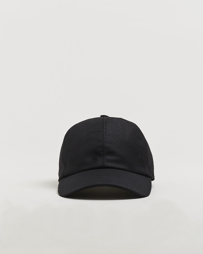 Wigéns Wool/Cashmere Baseball Cap Black – Negro