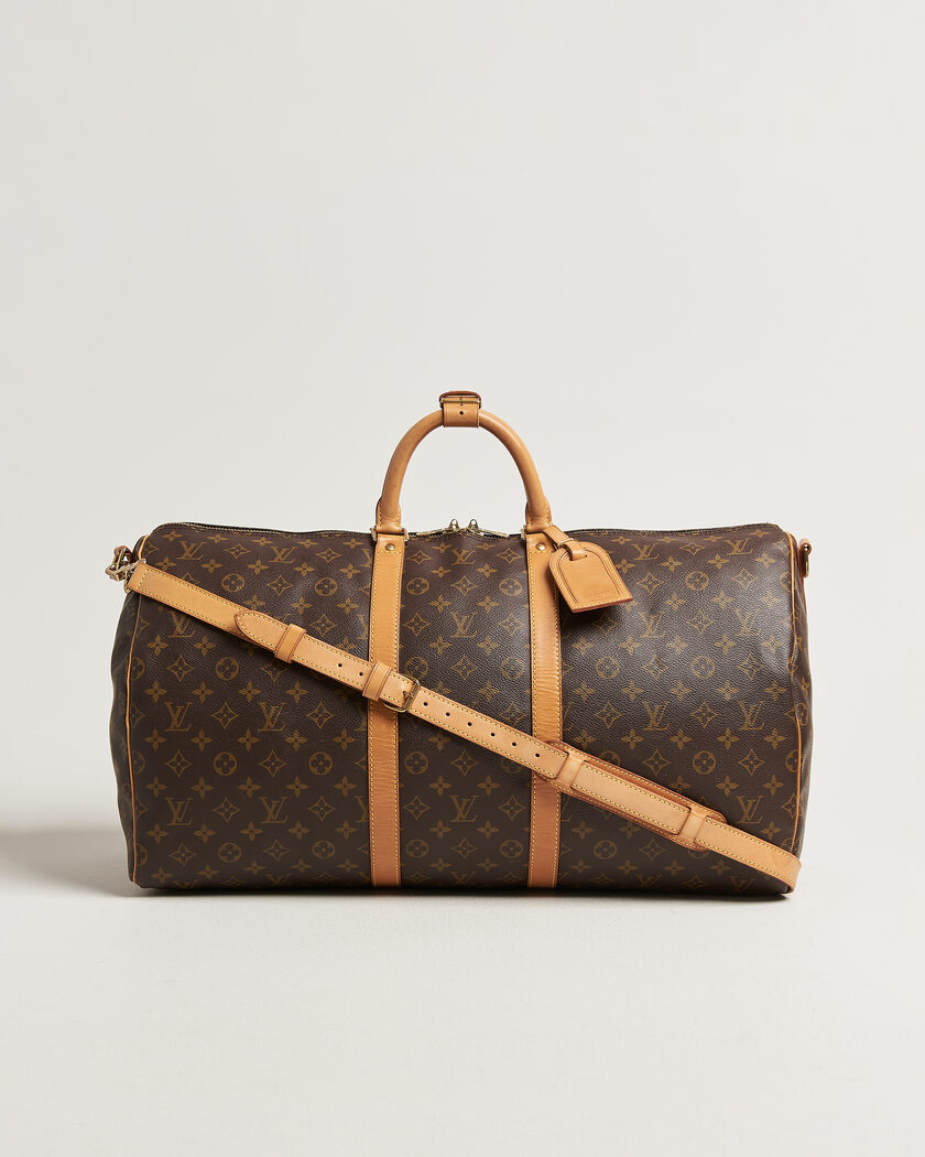 Louis Vuitton Pre-Owned Keepall 55 Bandoulière Monogram – Marrón