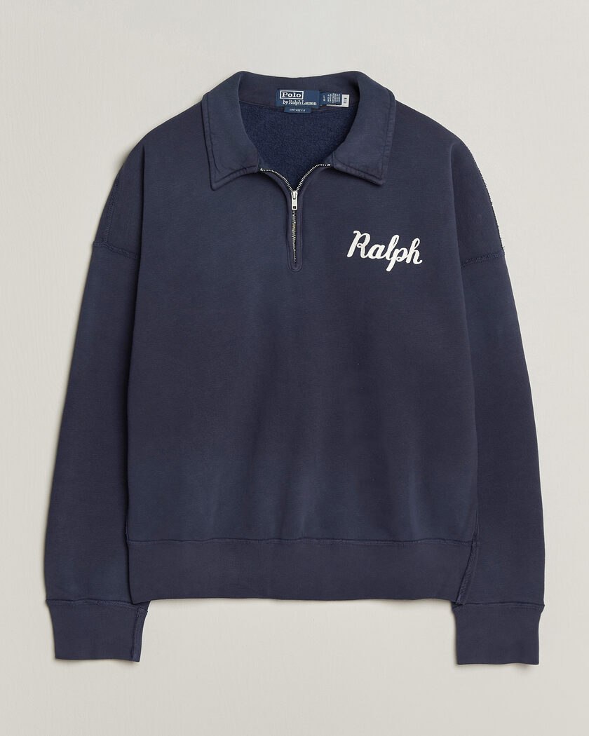 Polo Ralph Lauren Knit Half Zip Sweatshirt Dark Cobolt – Azul