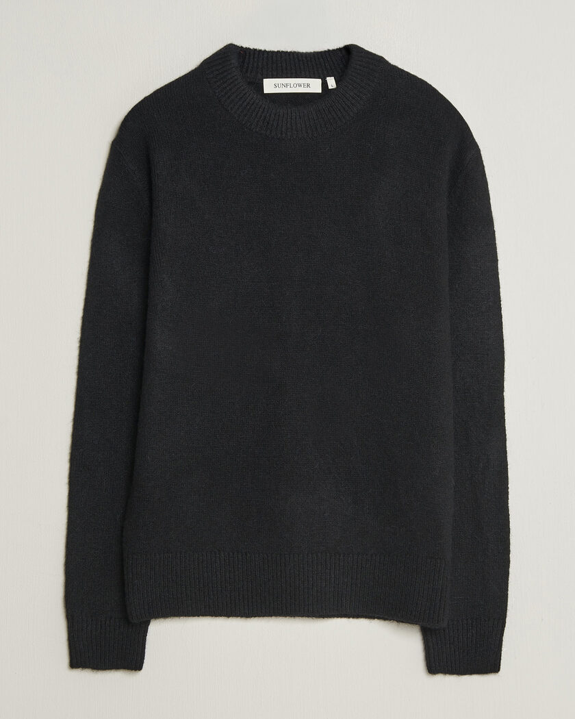 Sunflower Moon Alpaca Sweater Black – Negro