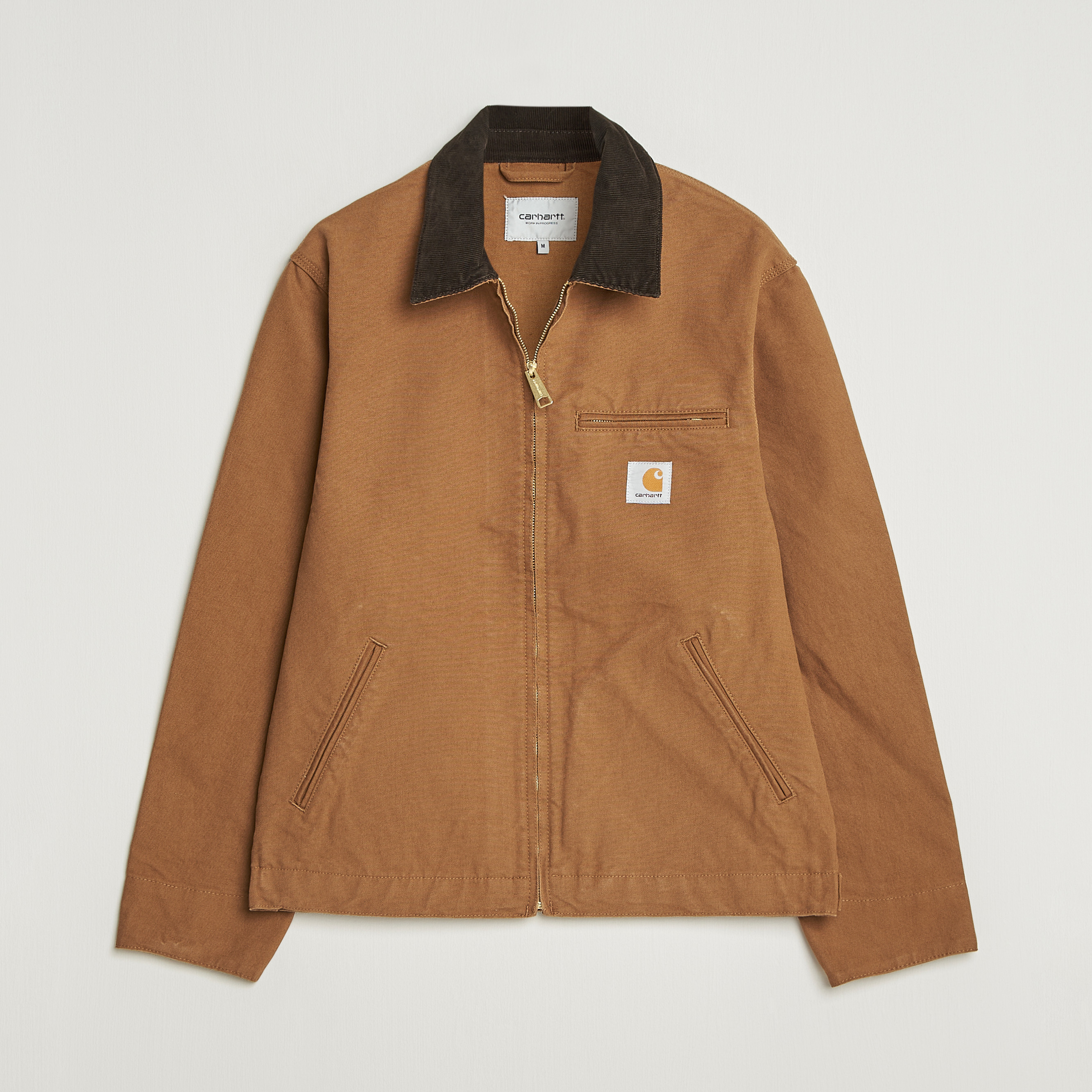 Carhartt WIP Detroit Jacket Dearborn Canvas Hamilton Brown en