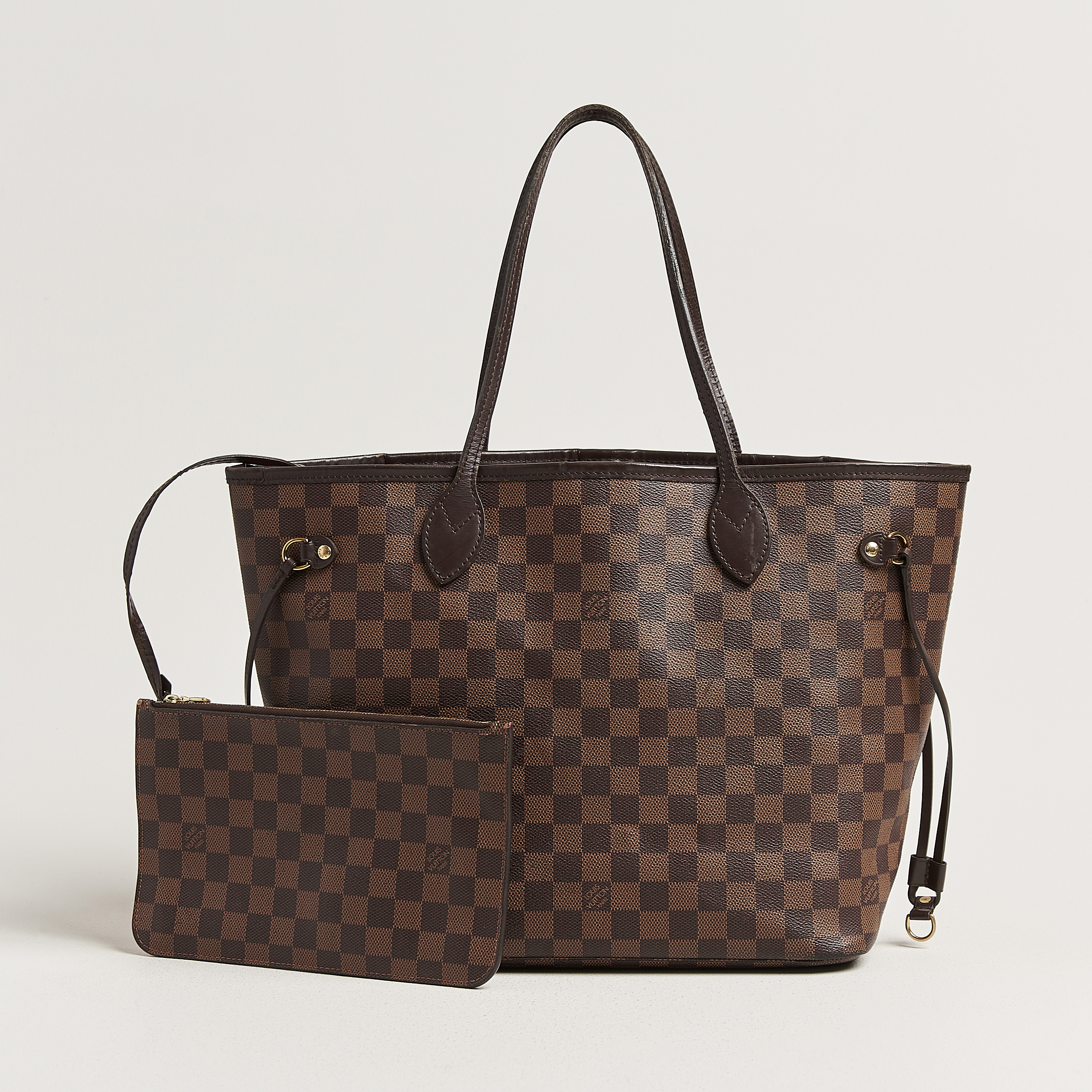 Louis Vuitton Pre-Owned Neverfull MM Damier Ebene – Marrón