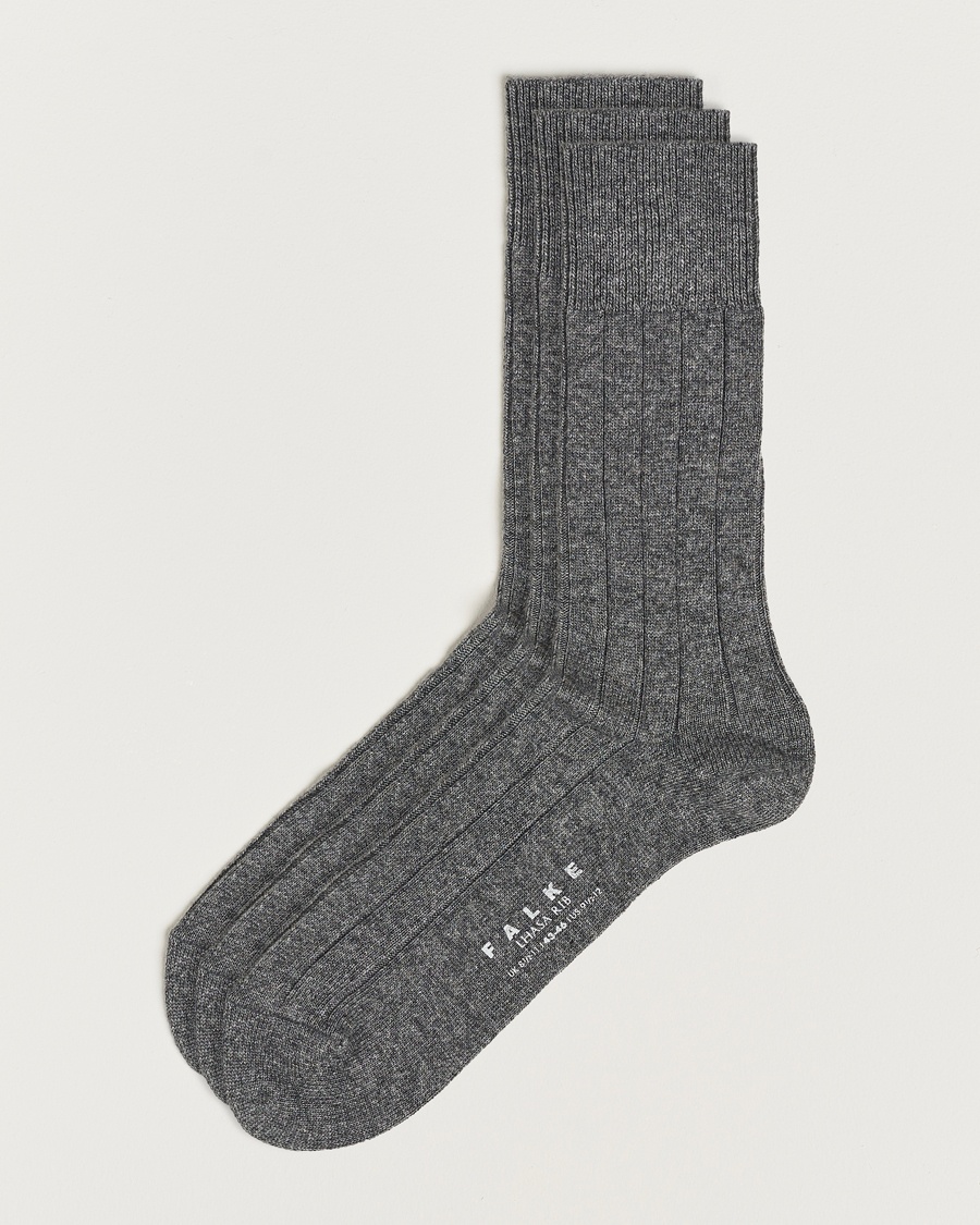 Falke 3-Pack Lhasa Cashmere Socks Light Grey – Gris