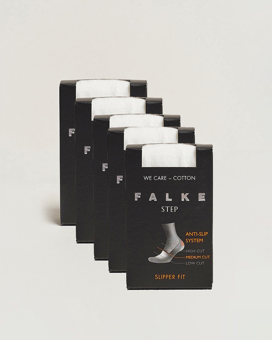Falke 5-pack Step In Box Loafer Socks White – Blanco