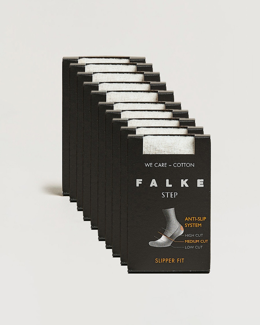 Falke 10-pack Step In Box Loafer Socks White – Blanco