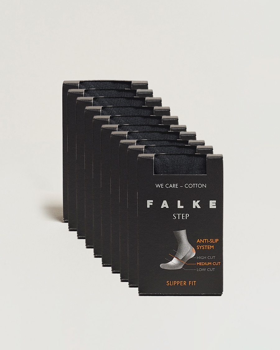 Falke 10-pack Step In Box Loafer Socks Black – Negro