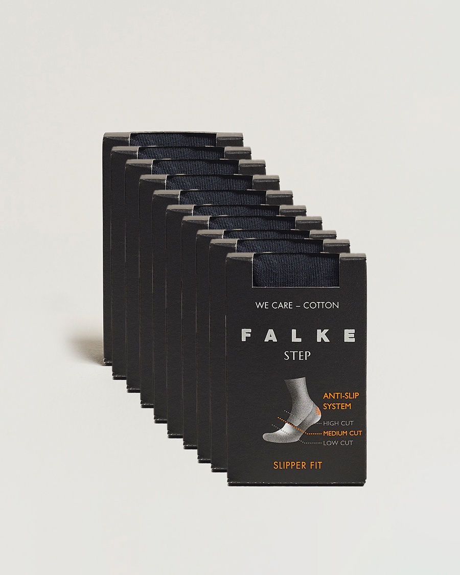 Falke 10-pack Step In Box Loafer Socks Navy – Azul
