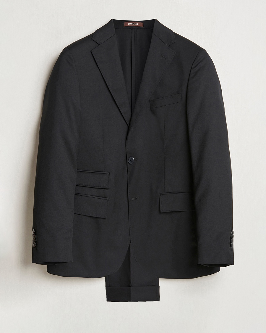 Morris Heritage Prestige Wool Suit Black – Negro