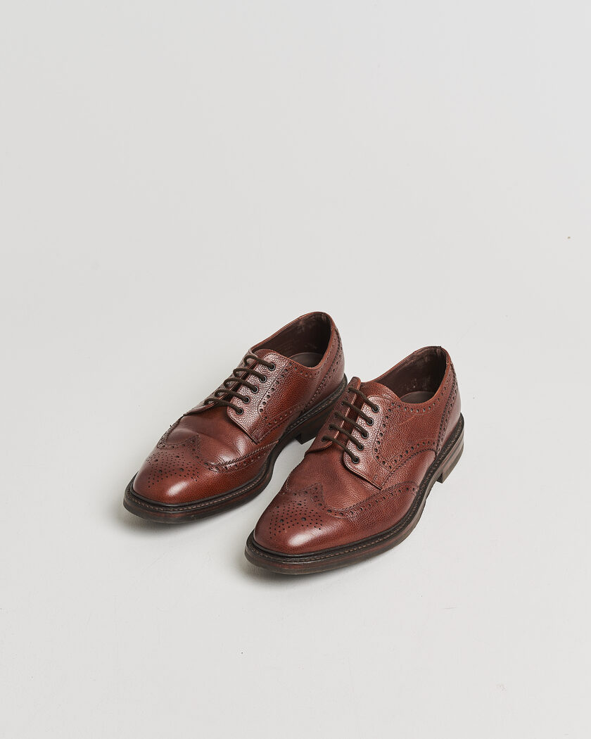 Pre-owned Loake 1880 Badminton Brogue Dark Brown Grain UK10,5 - EU44,5 – Marrón