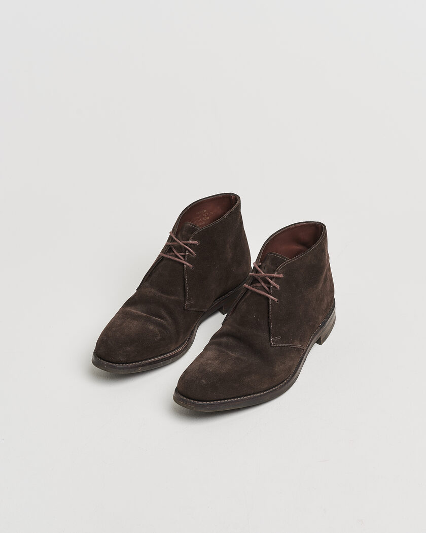 Pre-owned Loake 1880 Pimlico Chukka Boot Dark Brown Suede UK10 - EU44 – Marrón