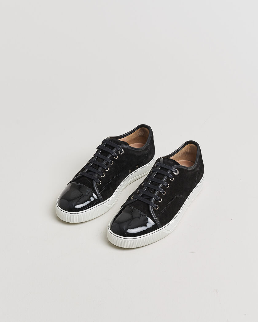 Pre-owned LanvinDBB1 Patent Cap Toe SneakerBlackUK7 - EU41 – Negro