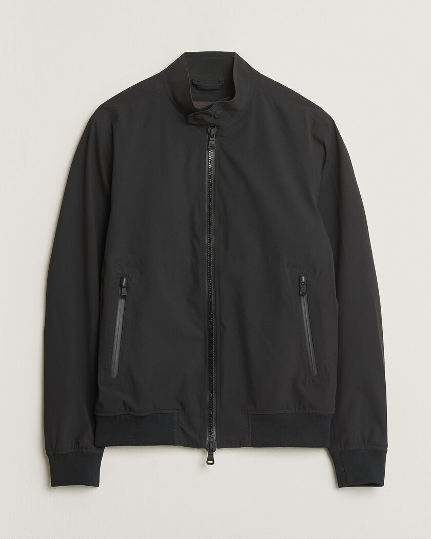 Pre-owned Oscar Jacobson Hamlin Harrington Jacket Black 46 – Negro
