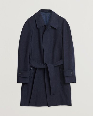 Pre-owned Pini Parma Raglan Coat Navy 52 – Azul