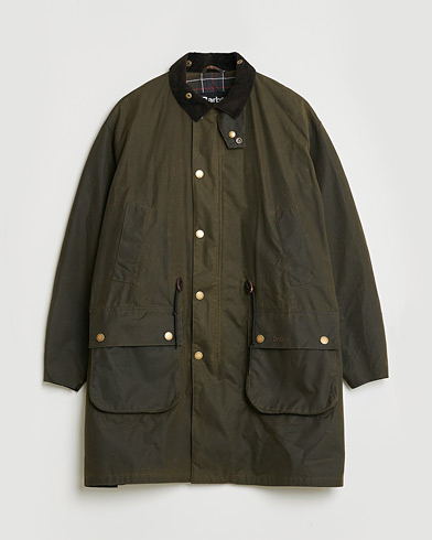 Pre-owned Barbour Heritage Bedale Wax Trench Coat Olive M – Verde