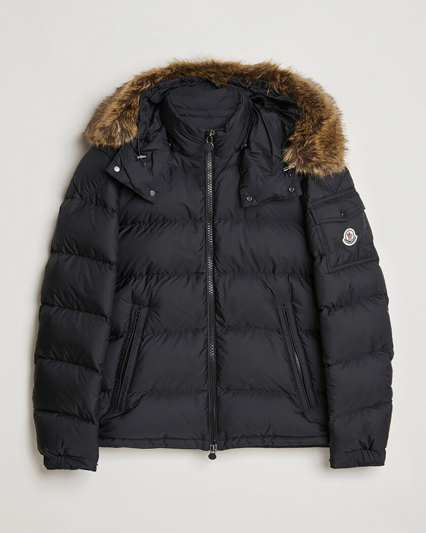 Pre-owned Moncler Maya Faux Fur Jacket Black 2 - M – Negro