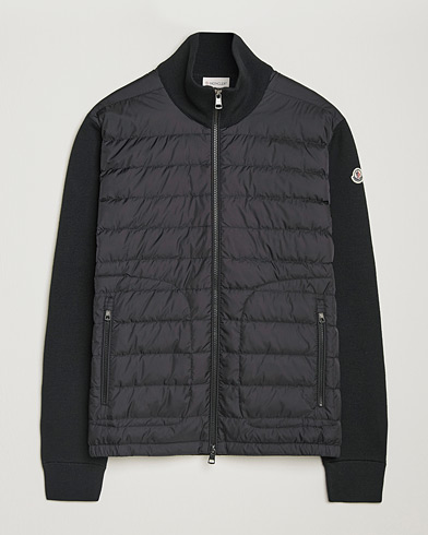 Pre-owned Moncler Hybrid Zip Cardigan Black S – Negro