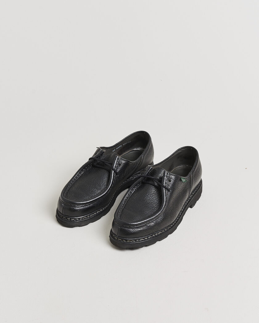 Pre-owned Paraboot Michael Derby Black Deerskin 43,5 – Negro