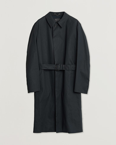 Pre-owned Prada Water Repellent Car Coat Dark Navy XL – Azul