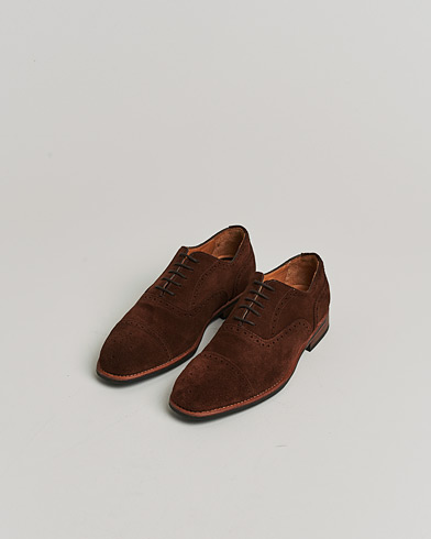 Pre-owned Myrqvist Strömsö Oxford Brogue Brown Suede UK7 - EU41 – Marrón