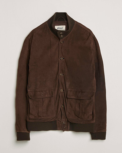 Pre-owned Valstar Valstarino Suede Jacket Dark Brown 54 – Marrón