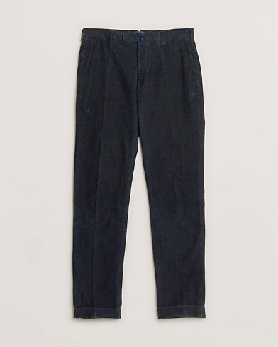Pre-owned Incotex Slim Fit Garment Dyed Corduroy Trousers Navy 48 – Azul