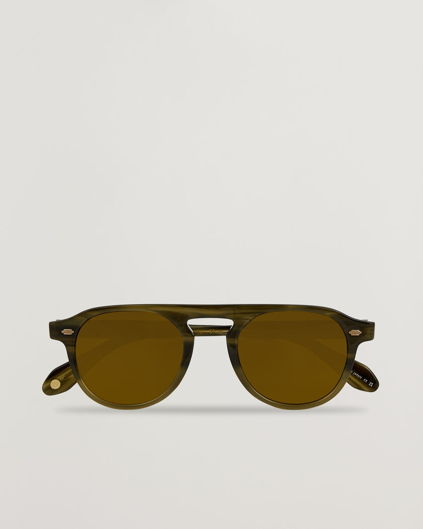 Pre-owned Garrett Leight Harding Sunglasses Army Drift – Verde