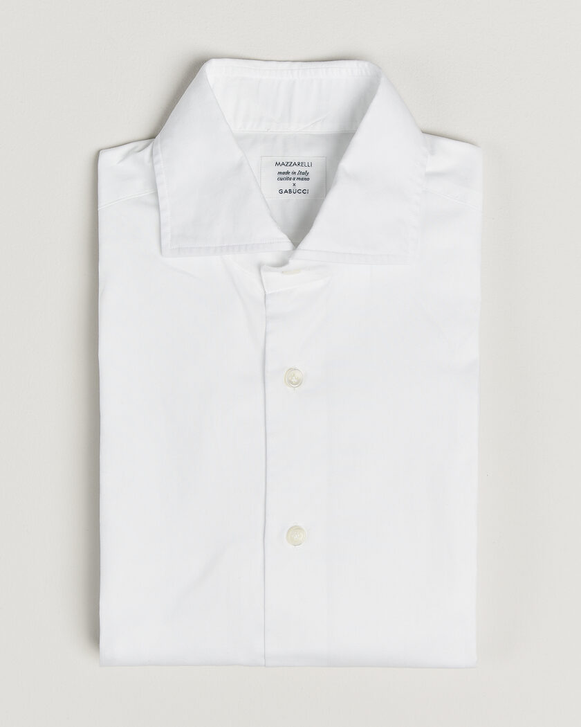 Pre-owned Mazzarelli Soft Cotton Shirt White 39 - M – Blanco