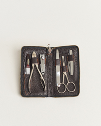 Men's Manicure Set Dark Brown