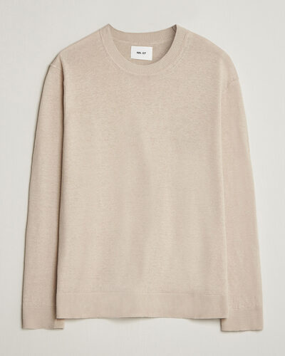 NN07 Ted Linen Knitted Sweater Oat