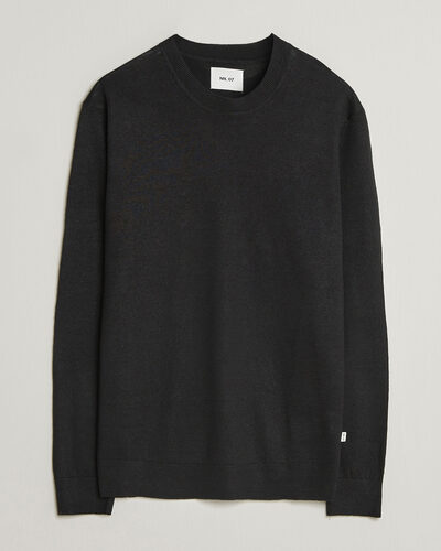 NN07 Ted Linen Knitted Sweater Black