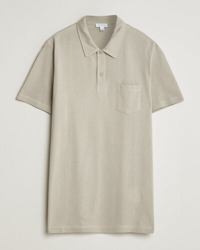Sunspel Riviera Polo Shirt Ash