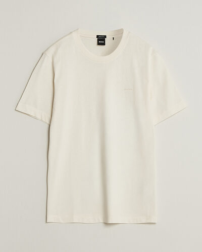 BOSS BLACK Thompson Crew Neck T-Shirt Open White