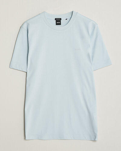 BOSS BLACK Thompson Crew Neck T-Shirt Open Blue