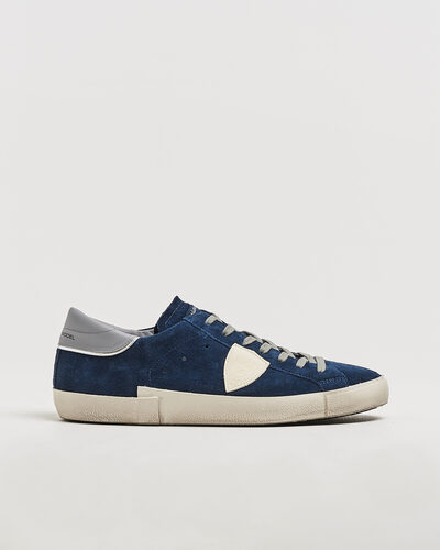Philippe Model PRSX Low Top Suede Sneaker Blue/Grey