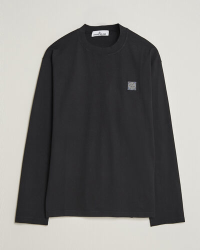 Stone Island Organic Cotton Jersey Long Sleeve T-Shirt Black