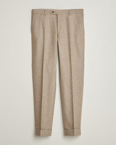 Morris Flannel Suit Trousers Khaki