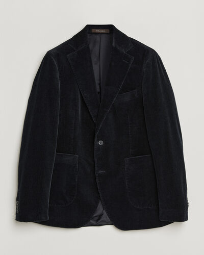 Oscar Jacobson Fogerty Patch Pocket Cord Blazer Navy