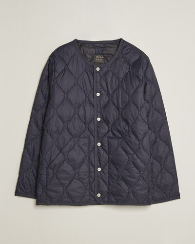 TAION Military Crew Neck Down Jacket Dark Navy