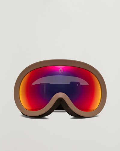 Moncler Lunettes Snowray Ski Googles Matte Dark Brown
