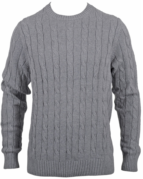 Hombres | Jerséis y prendas de punto | Tommy Hilfiger | Classic Cable C-Nk Cf Silver Fog
